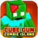 Cube Gun 3D Zombie Island app icon APK