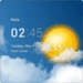 Transparent weather clock Android app icon APK