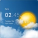 Transparent weather clock ícone do aplicativo Android APK