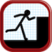 Cartoon Stickman: Jump And Run On Road Free Android app icon APK