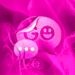 GO SMS Theme Pink Fire Android-app-pictogram APK