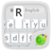 GO Keyboard Flat White Theme Icono de la aplicación Android APK