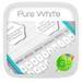 Pure White GO Keyboard Theme Икона на приложението за Android APK