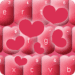 Pink Keyboard Hearts Glow ícone do aplicativo Android APK