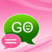 GO SMS Pro pink style ícone do aplicativo Android APK