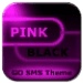 Икона апликације за Андроид GO SMS Pink Black Neon Theme APK