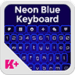 Neon Blue Keyboard Android-alkalmazás ikonra APK