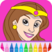 Prinses kleur spel Android-appikon APK