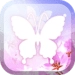 Mariposa Blanca Fondo Animado Icono de la aplicación Android APK