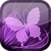 Mariposa Lila Fondo Animado Icono de la aplicación Android APK