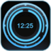 Digital Clock Disc Widget Icono de la aplicación Android APK