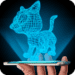 Hologram 3D Cat Simulator Икона на приложението за Android APK